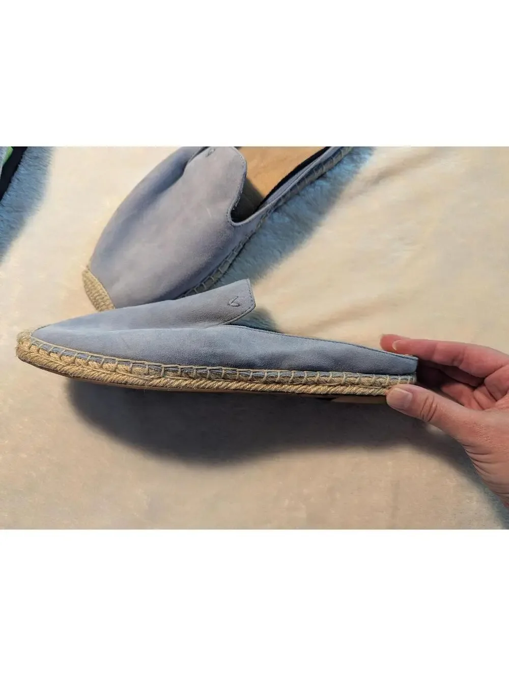 Vionic Blue Slip-On Espadrille Mules